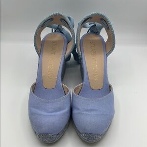 Stuart Weitzman Blue Espadrille Shoes